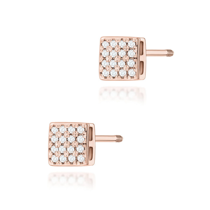 Cercei Aur 14K cu Diamante Naturale Naturale 0.16 ct