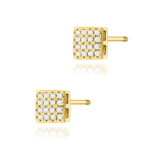 Cercei Aur 14K cu Diamante Naturale Naturale 0.16 ct