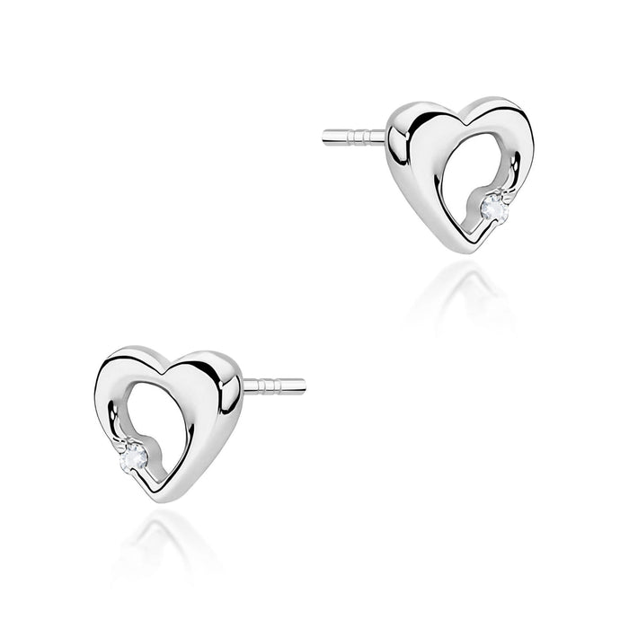 Cercei Aur 14K cu Diamant Natural 0.02 ct