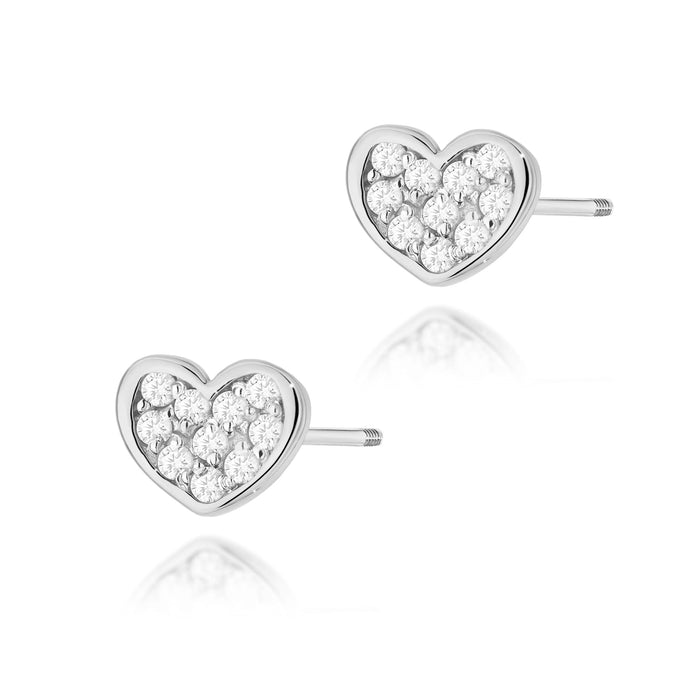 Cercei Aur 14K cu Diamante Naturale 0.17 ct Filet cu Protectie