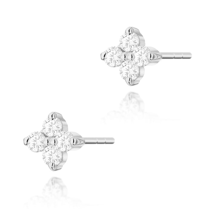 Cercei Aur 14K cu Diamante Naturale Naturale  0.11 ct