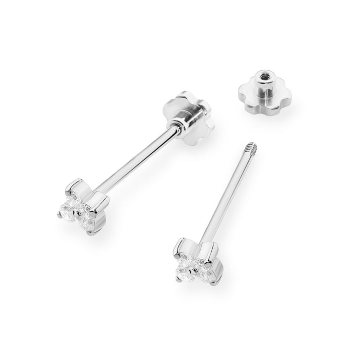 Cercei Aur 14K cu Diamante Naturale Naturale  0.11 ct