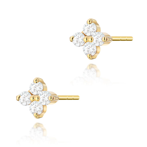 Cercei Aur 14K cu Diamante Naturale Naturale  0.11 ct