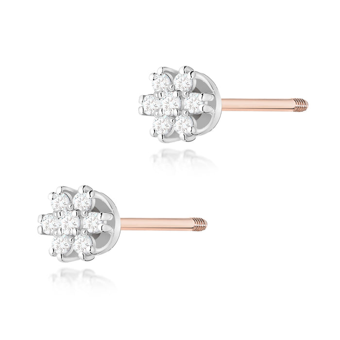 Cercei Aur 14K cu Diamante Naturale Naturale 0.20 ct