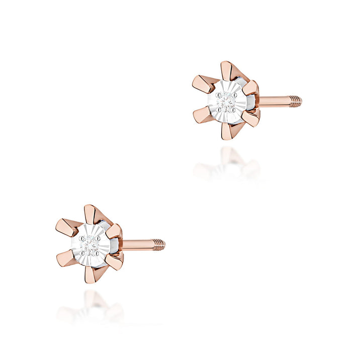 Cercei Aur 14K K0029 Diamant 2 x 0,0086ct