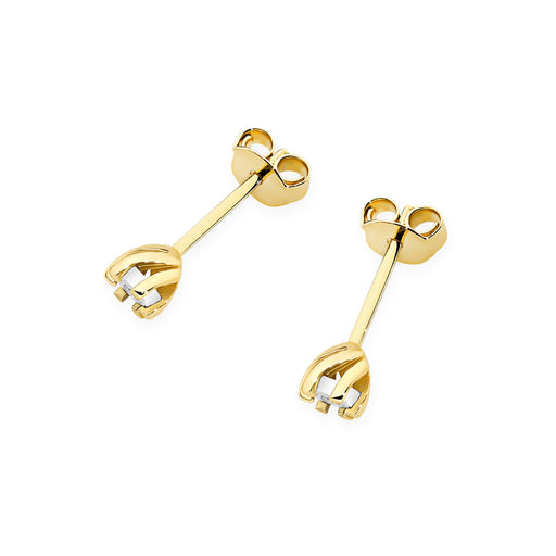 Cercei Aur 14K cu Diamant Natural 0.017 ct