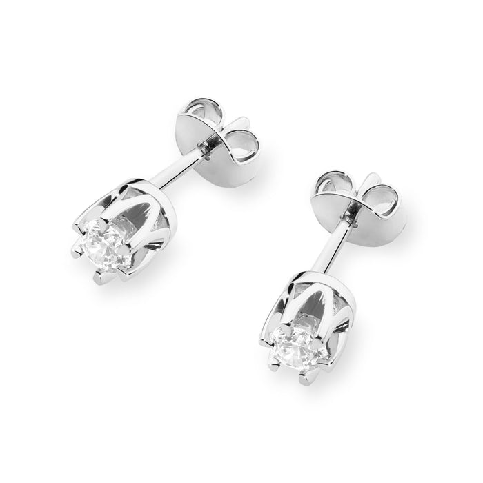 Cercei Aur 14K K0032 Diamante 2 x 0.12ct