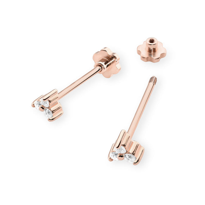 Cercei Aur 14K cu Diamante Naturale Naturale 0.09 ct