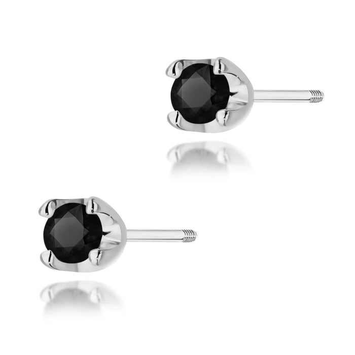 Cercei Aur 14K K0034 Diamant Negru 2 x 0.12ct