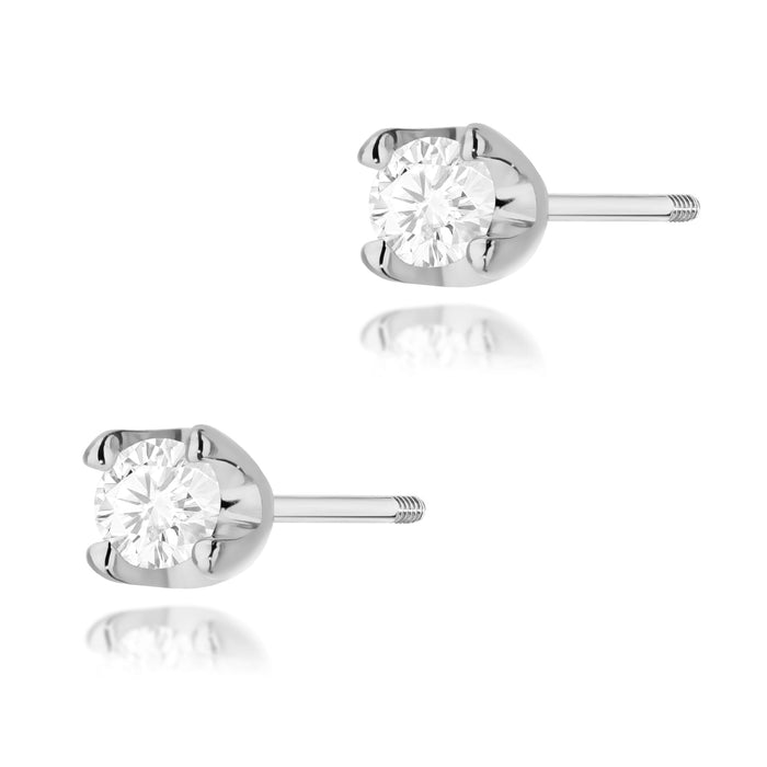 Cercei Aur 14K K0034 Diamante 2 x 0.10ct