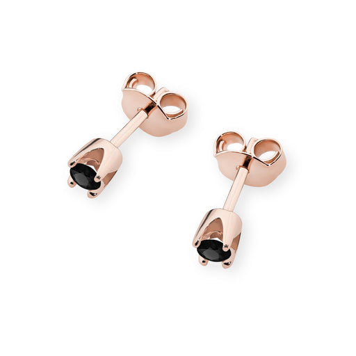 Cercei Aur 14K K0034 Diamant Negru 2 x 0.12ct