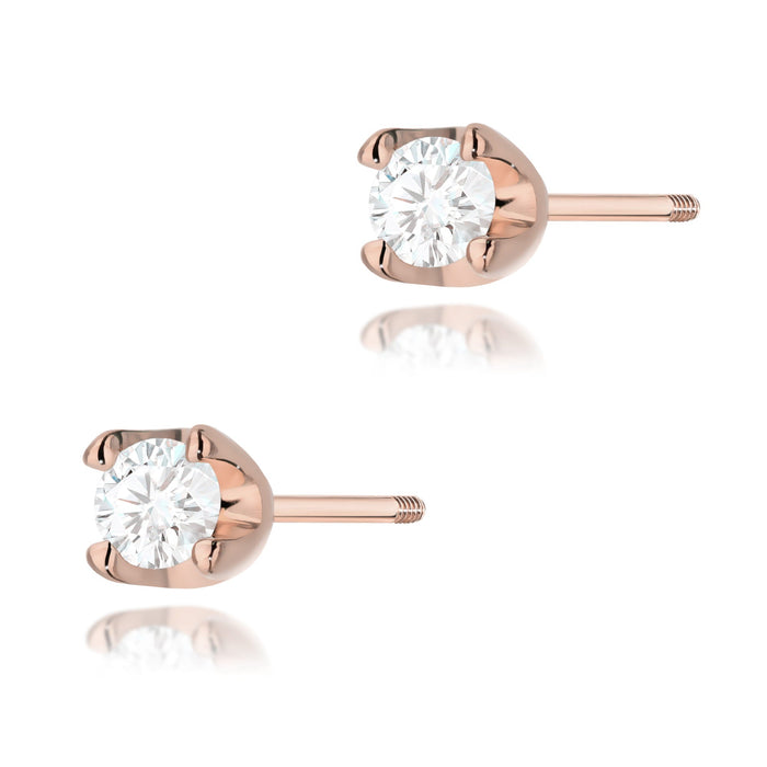 Cercei Aur 14K  cu Diamante Naturale Naturale 0.16 ct