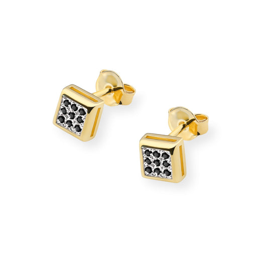 Cercei Aur 14K KO036 Diamante Negre 0.09ct