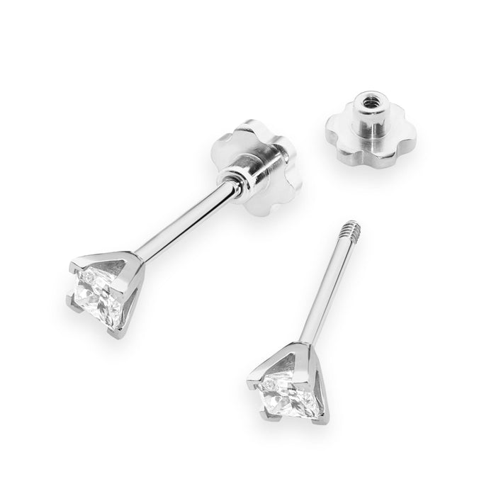 Cercei Aur 14 K cu Diamante Naturale Naturale 0.30 ct