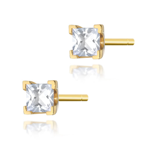 Cercei Aur 14 K cu Diamante Naturale Naturale 0.30 ct