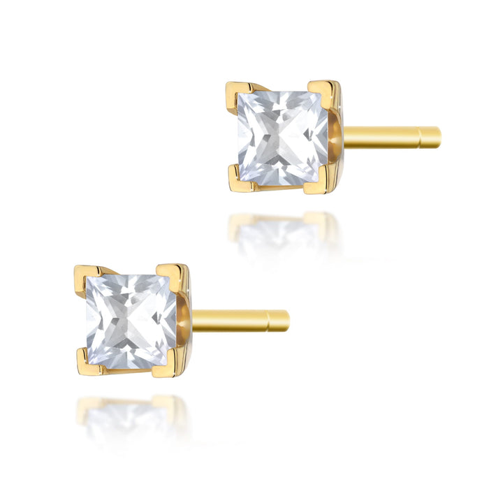 Cercei Aur 14 K cu Diamante Naturale Naturale 0.30 ct