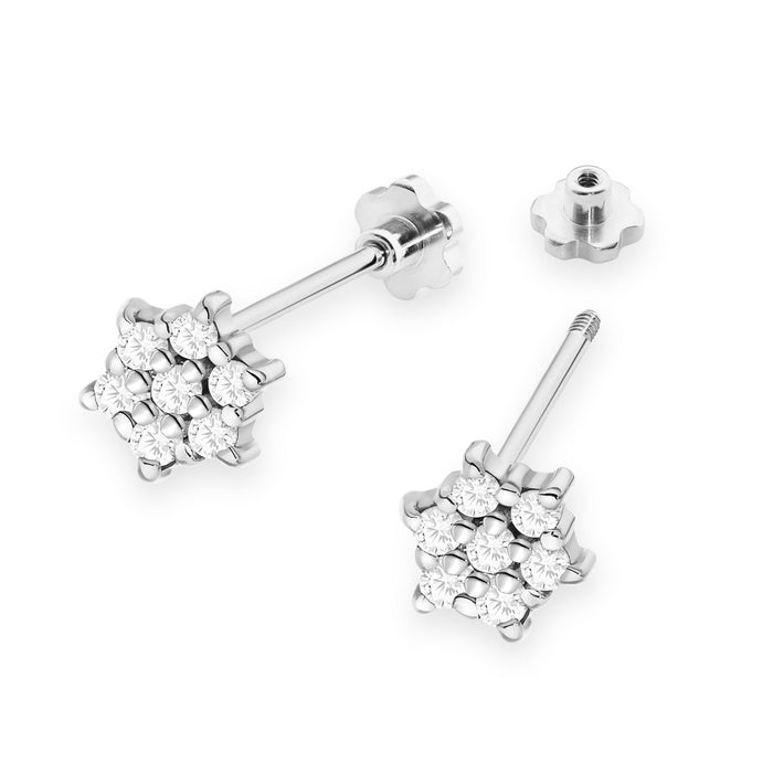 Cercei Aur 14K cu Diamante Naturale Naturale 0.12 ct