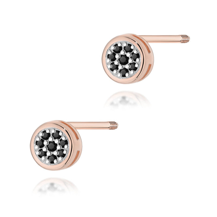 Cercei Aur 14K K0041 Diamante Negre 0.08ct