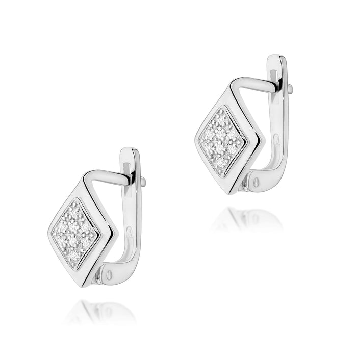 Cercei Aur 14K cu Diamante Naturale Naturale 0.08 ct