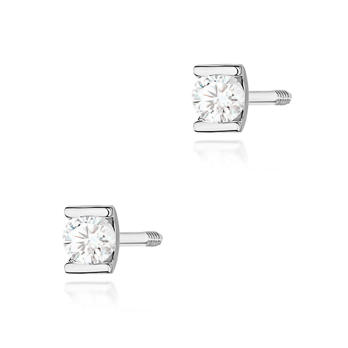 Cercei Aur 14K K0055 Diamant 2 x 0,04ct