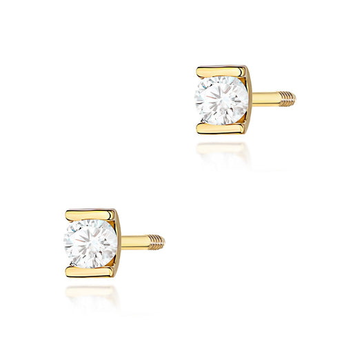 Cercei Aur 14K K0055 Diamant 2 x 0,04ct