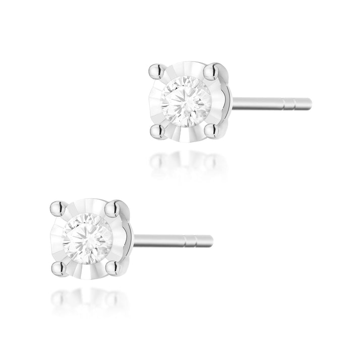 Cercei Aur 14K cu Diamante Naturale Naturale 0.16 ct