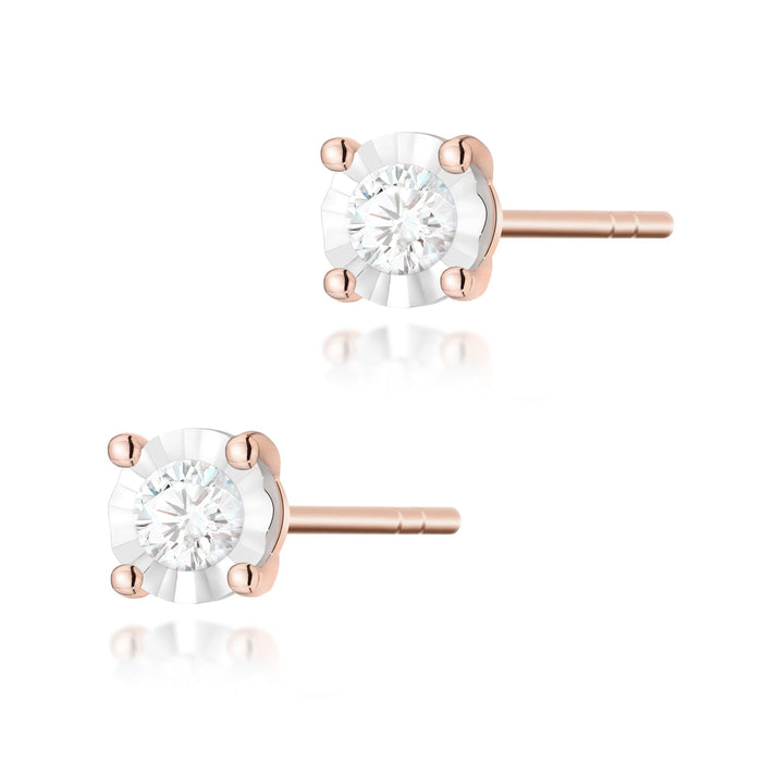 Cercei Aur 14K cu Diamante Naturale Naturale 0.16 ct