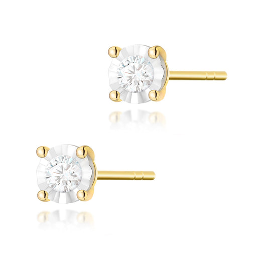 Cercei Aur 14K cu Diamante Naturale Naturale 0.16 ct