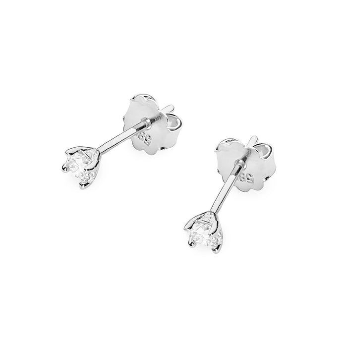 Cercei Aur 14K cu Diamante Naturale 0.08 ct