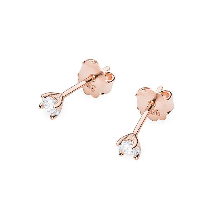 Cercei Aur 14K cu Diamante Naturale 0.08 ct