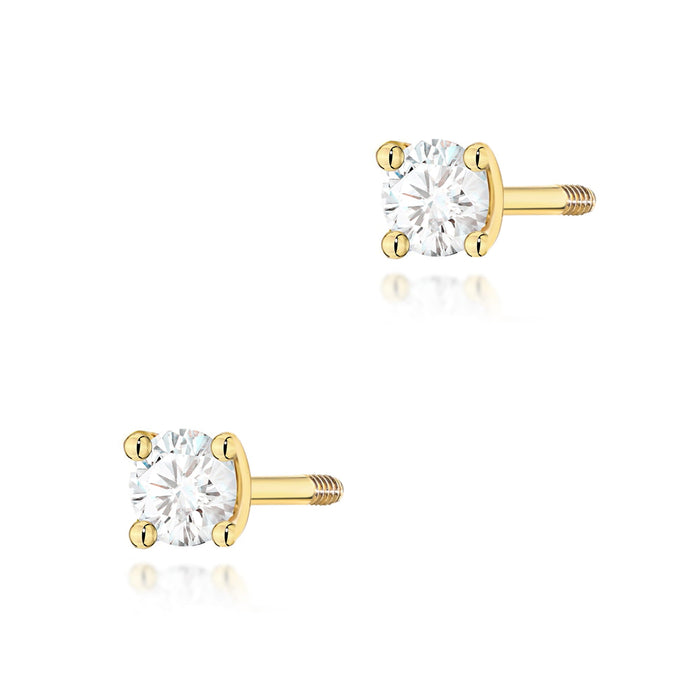 Cercei Aur 14K K0066 Diamant 2 x 0,04ct