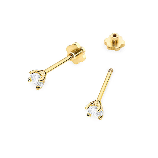 Cercei Aur 14K K0066 Diamant 2 x 0,04ct