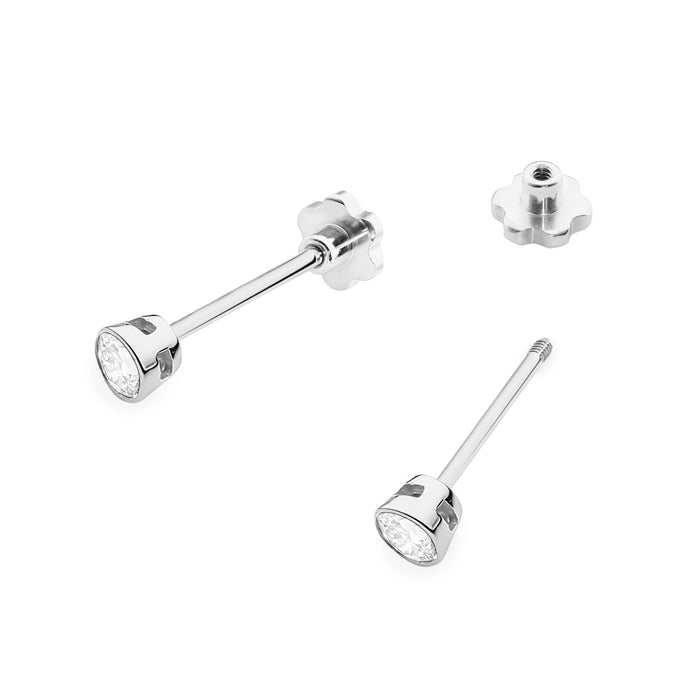 Cercei Aur 14K K0067 Diamant 2 x 0,10ct