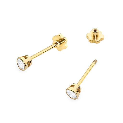 Cercei Aur 14K K0067 Diamant 2 x 0,10ct