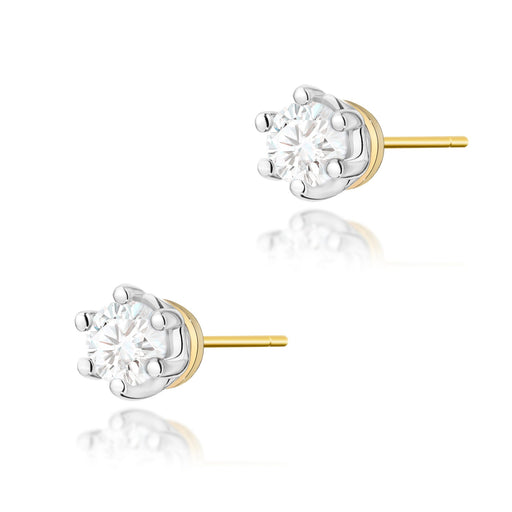 Cercei Aur 14K cu Diamante Naturale 0.30 ct