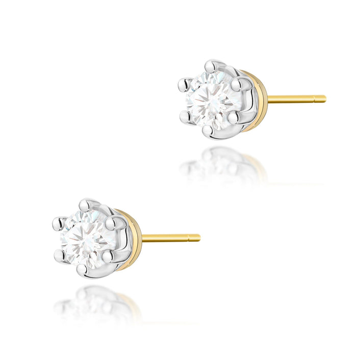 Cercei Aur 14K cu Diamante Naturale 0.30 ct