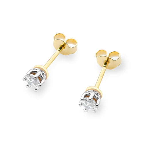 Cercei Aur 14K cu Diamante Naturale 0.30 ct