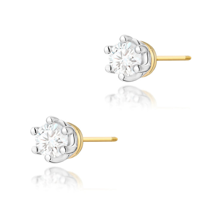 Cercei Aur 14K K0068 Diamant 2 x 0.15ct