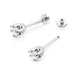 Cercei Aur 14K cu Diamant Natural 0.40 ct Filet cu Protectie