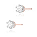 Cercei Aur 14K cu Diamant Natural 0.40 ct Filet cu Protectie