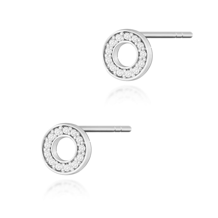 Cercei Aur 14K cu Diamante Naturale Naturale 0.13 ct