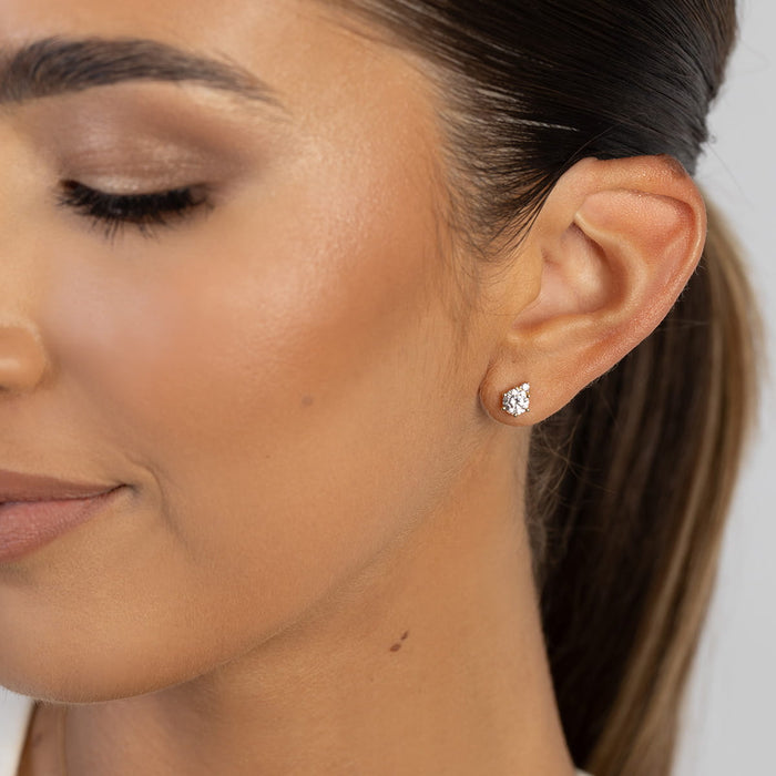 Cercei Aur 14K Cu Diamante Lab Grown K0076