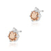 Cercei Aur 14K Cu Morganit 2 x 0.40ct și Diamante K0076