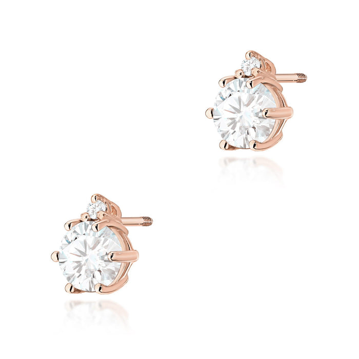 Cercei Aur 14K Cu Diamante Lab Grown K0076