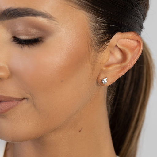 Cercei Aur 14K cu Diamante de Laborator 1.00 ct