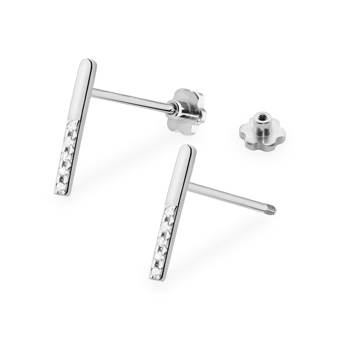 Cercei Aur 14K cu Diamante Naturale Naturale 0.05 ct