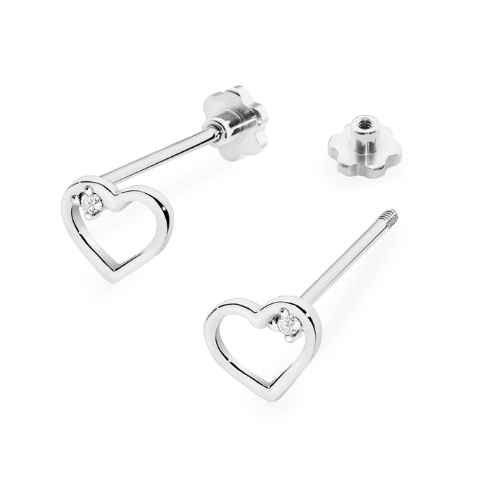 Cercei Aur 14k cu Diamante Naturale Naturale 0.01 ct