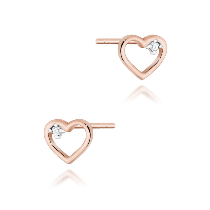 Cercei Aur 14k cu Diamante Naturale Naturale 0.01 ct