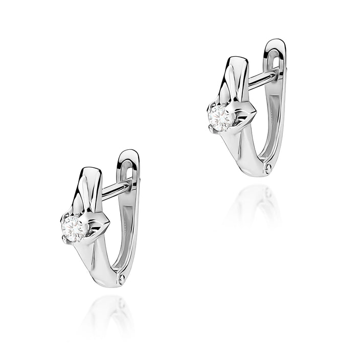 Cercei Aur 14K cu Diamante Naturale 0.20ct