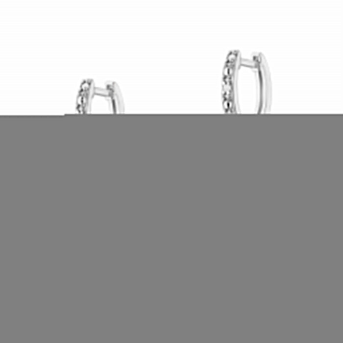 Cercei Aur 14K cu Topaz 6.00 ct si Diamant 0.13 ct - Alb